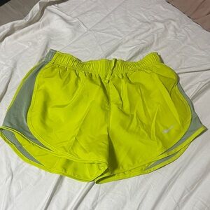 Nike Women's High-Visibility Yellow Athletic Shorts